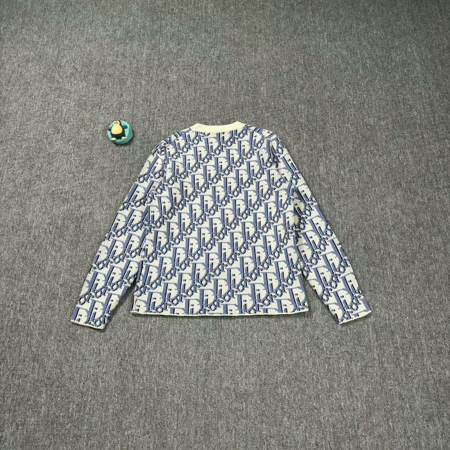 Dior dior stussy collaboration blue printed sweater Size US L / EU 52-54 / 3 - 2 Thumbnail