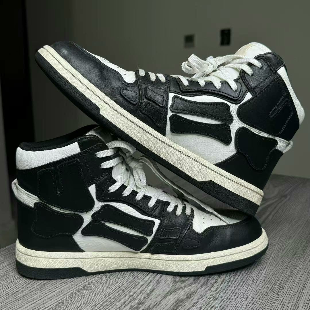 Amiri amiri black and white high-top sneakers Size US 9 / EU 42 - 4 Thumbnail