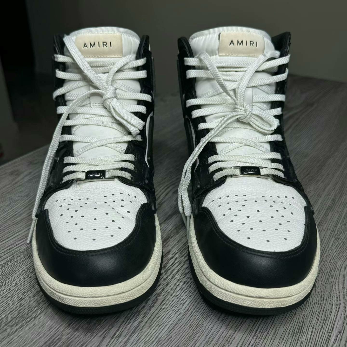 Amiri amiri black and white high-top sneakers Size US 9 / EU 42 - 2 Thumbnail