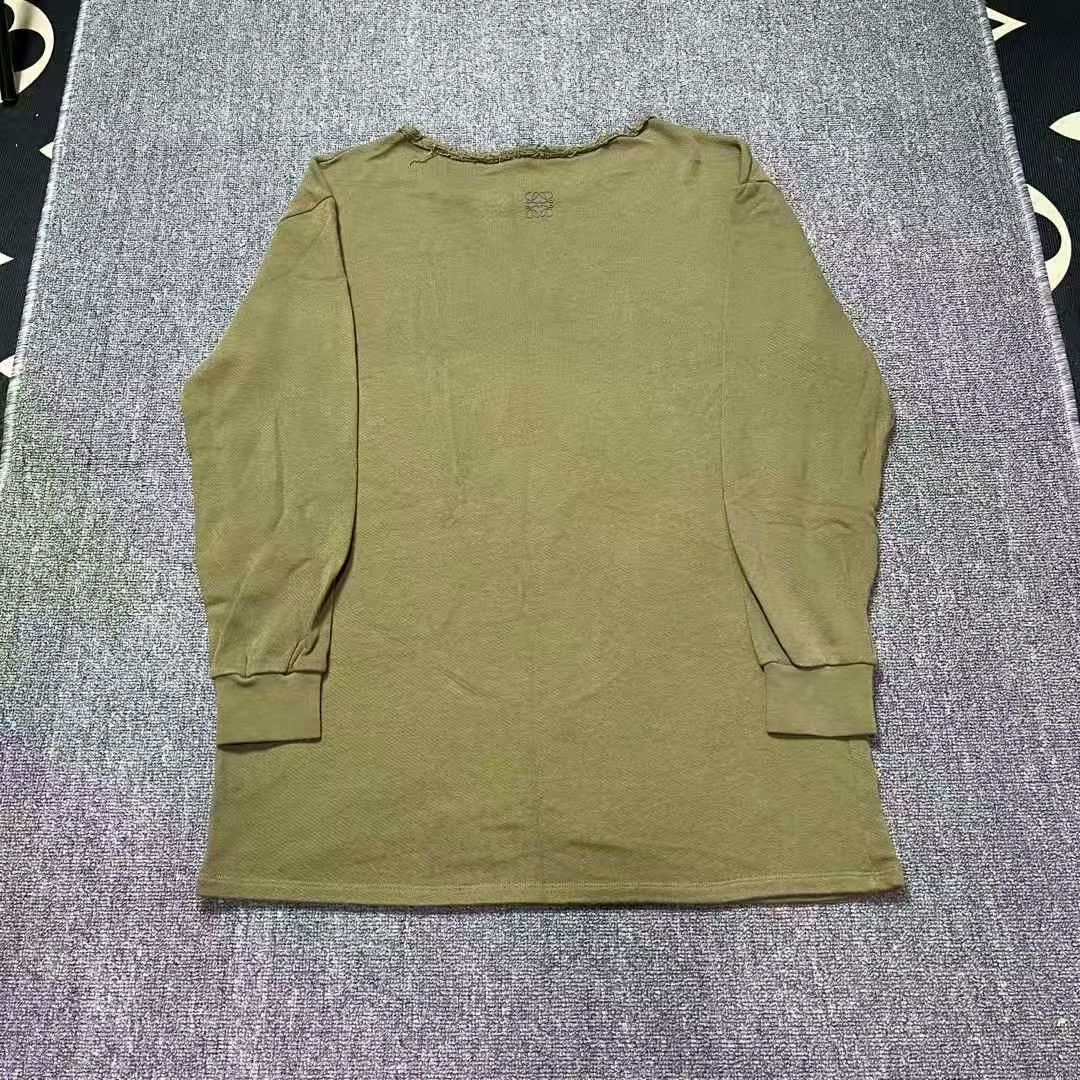 Loewe Loewe Olive Green Logo Sweatshirt T-shirt Size US S / EU 44-46 / 1 - 2 Thumbnail