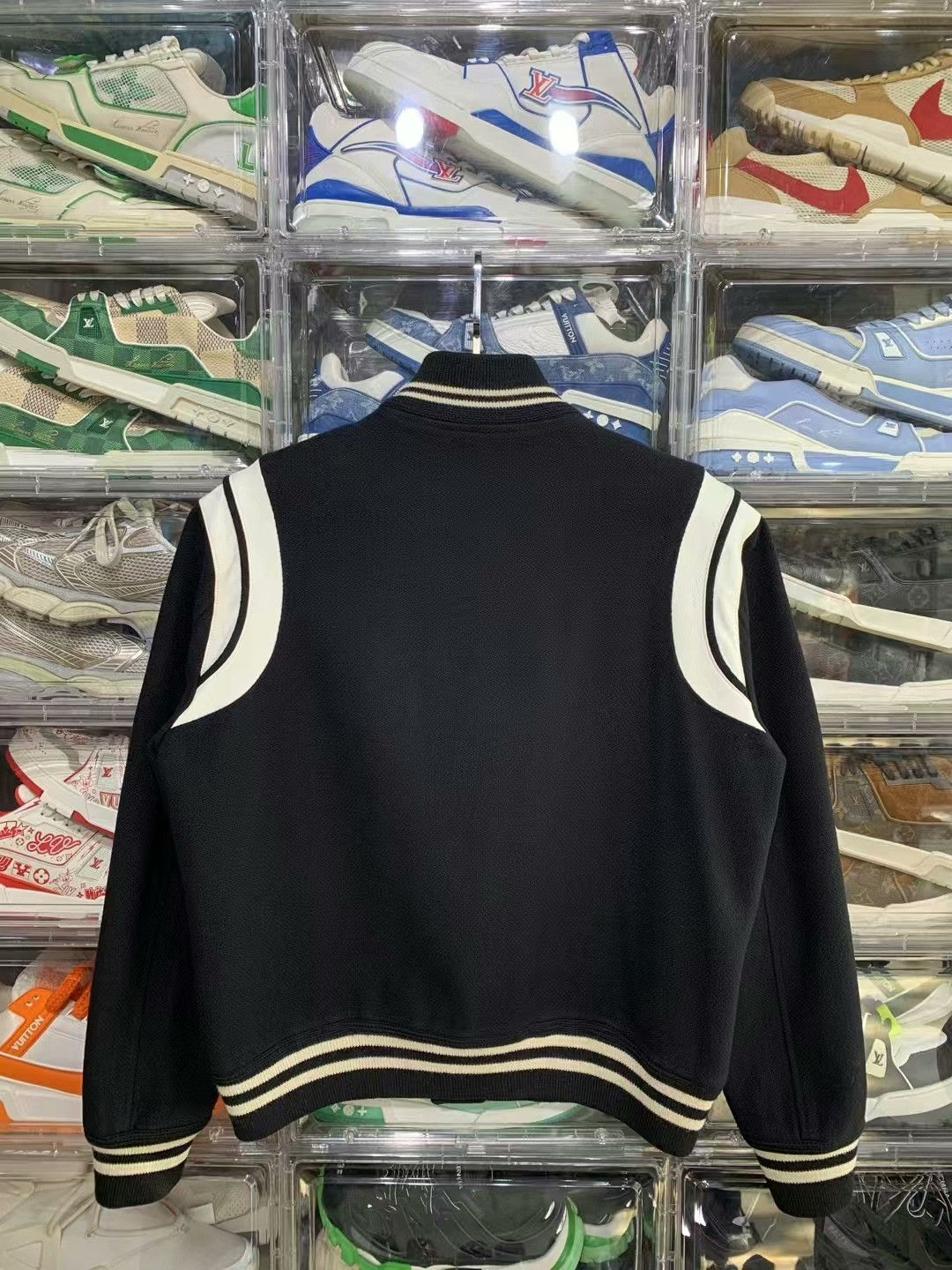 Saint Laurent Paris slp black and white baseball jacket Size US M / EU 48-50 / 2 - 2 Thumbnail