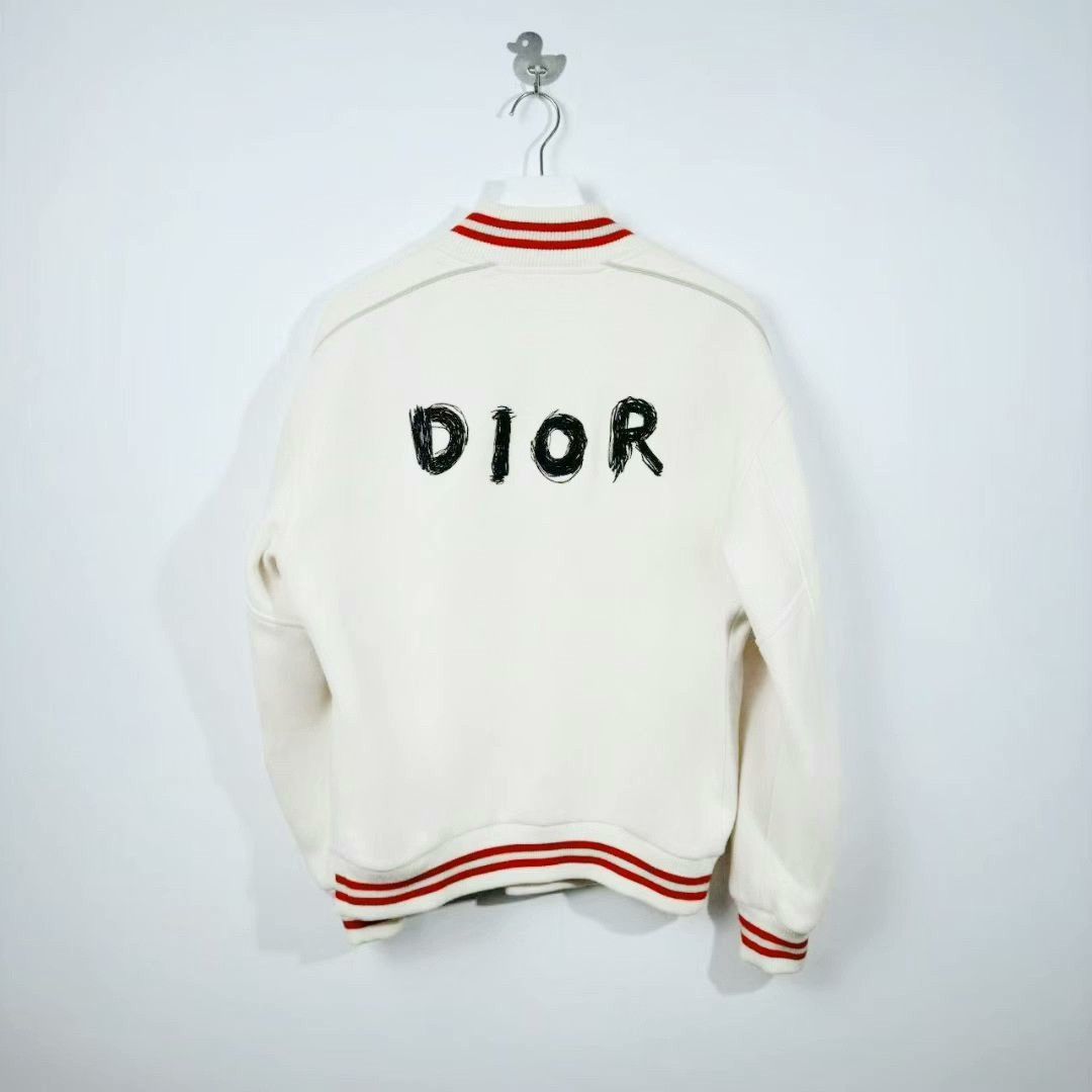 Dior dior dragon year logo wool baseball jacket Size US XL / EU 56 / 4 - 2 Thumbnail