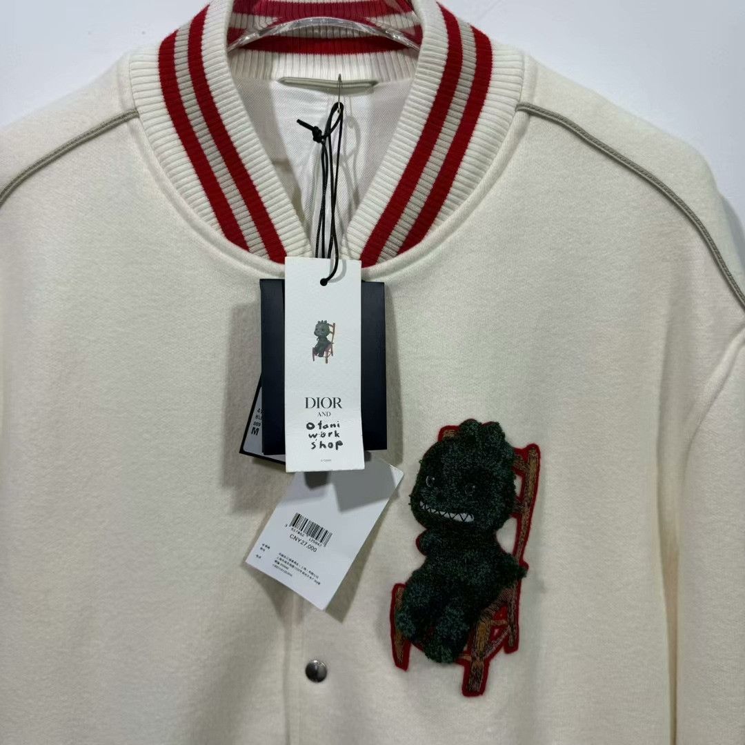 Dior dior ss24 dragon year wool baseball jacket Size US M / EU 48-50 / 2 - 2 Thumbnail