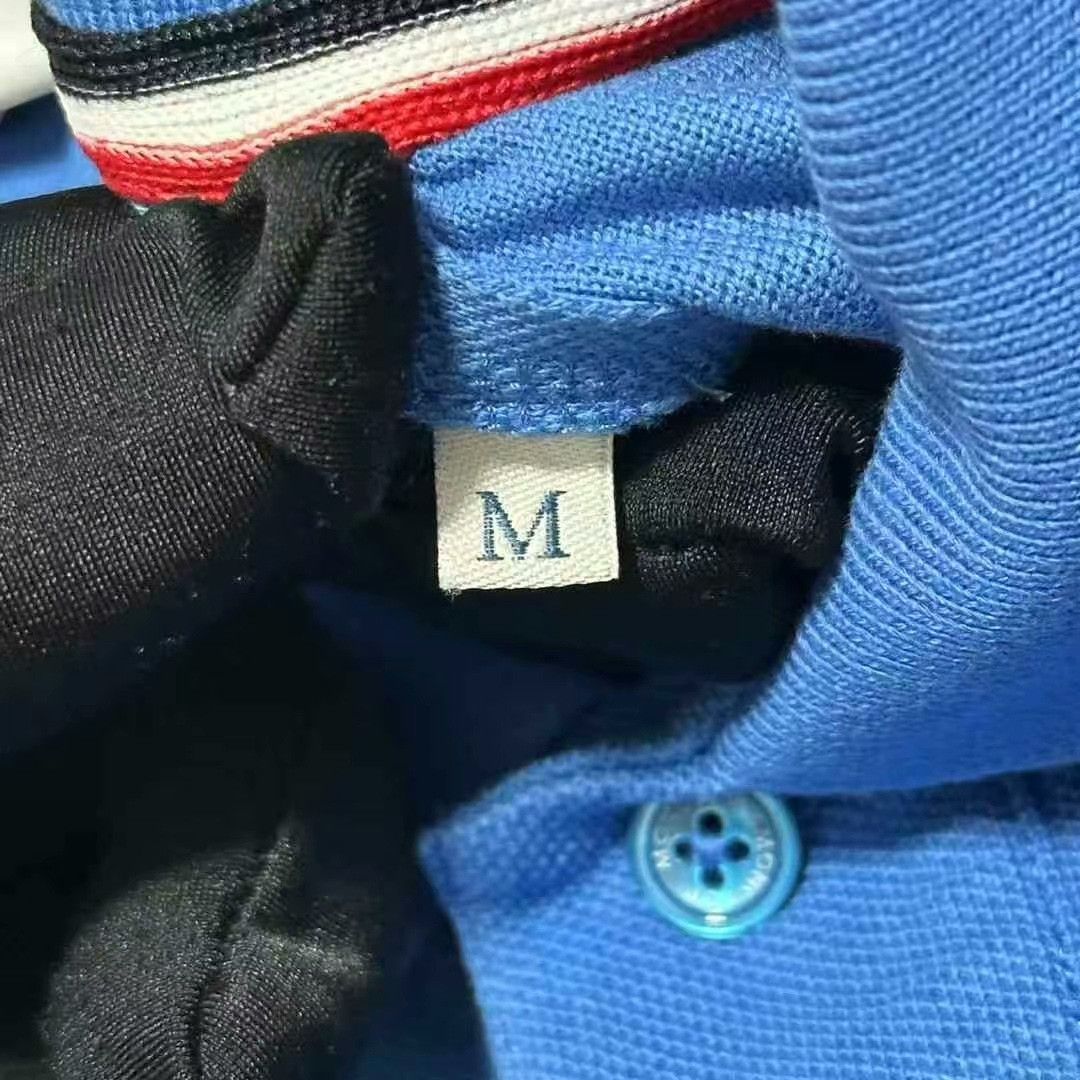 Moncler moncler long sleeve polo shirt in blue Size US M / EU 48-50 / 2 - 5 Thumbnail