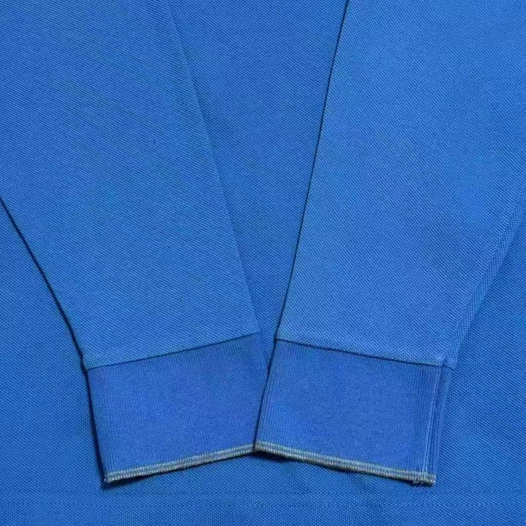 Moncler moncler long sleeve polo shirt in blue Size US M / EU 48-50 / 2 - 6 Thumbnail