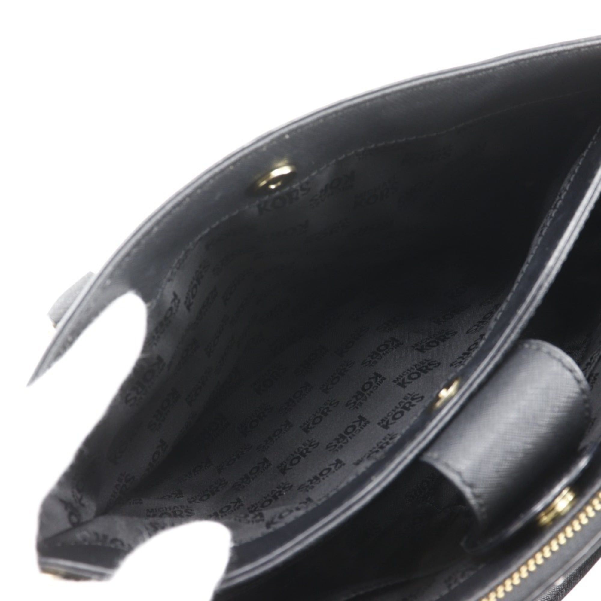 Michael Kors Michael Kors 2-Way Shoulder Handbag 35S6GSOT2L, Black Leather, Crossbody, A4 Size, Magnetic closure, Women's Size ONE SIZE - 7 Thumbnail