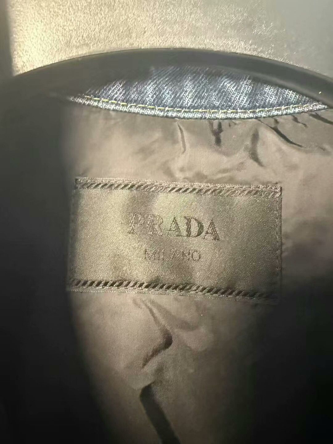 Prada prada denim jacket with triangle logo Size US M / EU 48-50 / 2 - 3 Thumbnail
