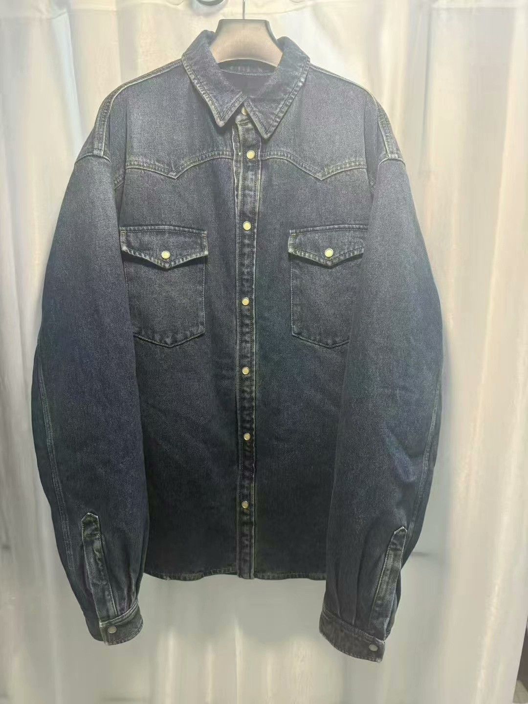 Prada prada denim jacket with triangle logo Size US M / EU 48-50 / 2 - 2 Thumbnail