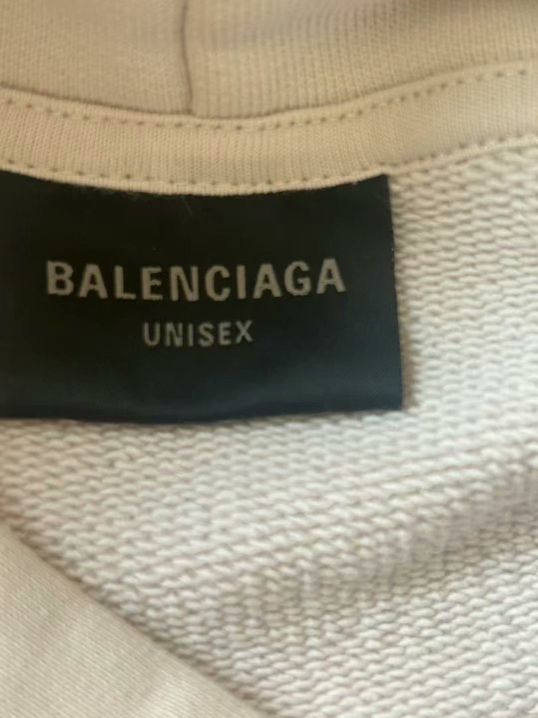 Balenciaga balenciaga cream hooded sweatshirt size 2 Size US XL / EU 56 / 4 - 3 Thumbnail