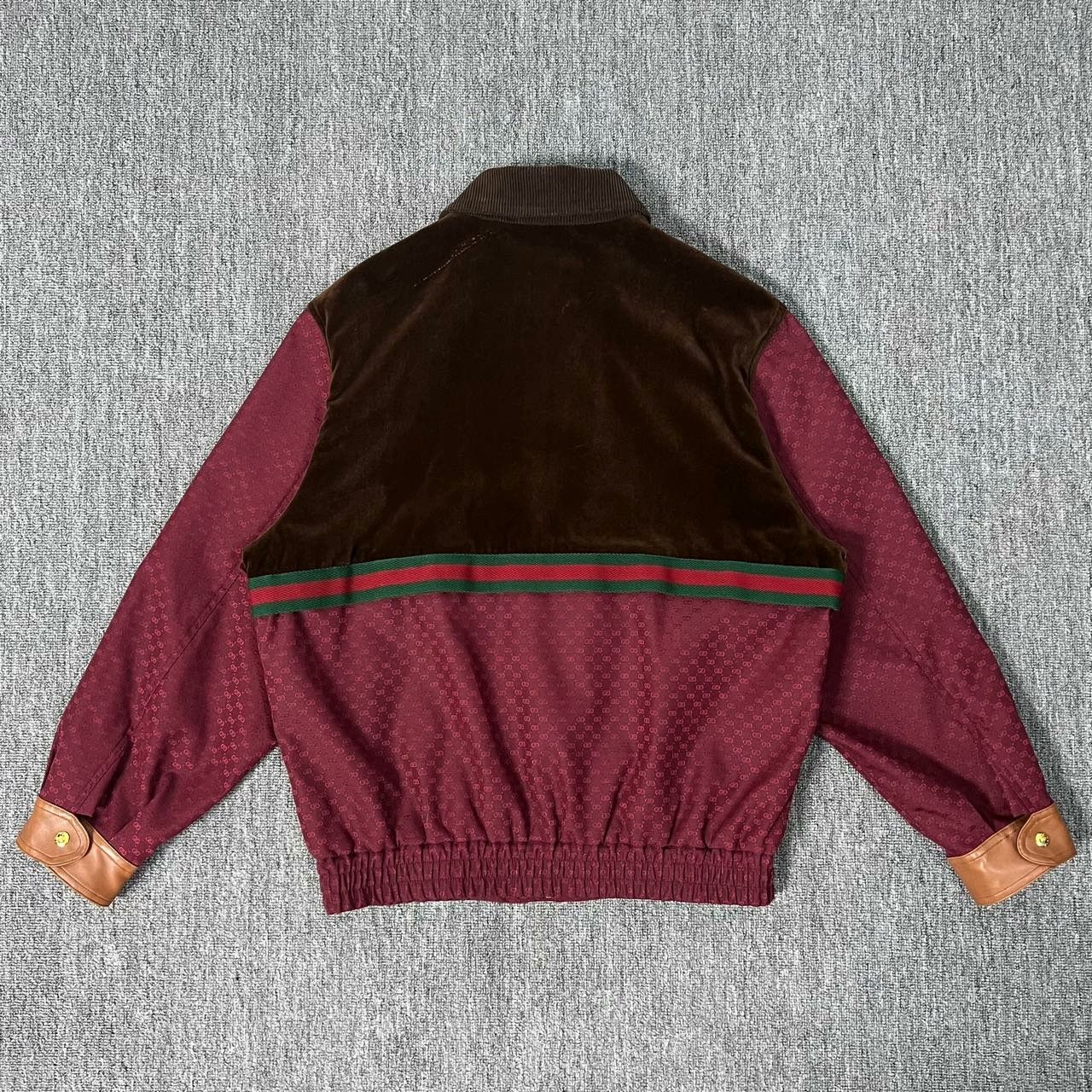 Gucci gucci burgundy double g pattern jacket Size US L / EU 52-54 / 3 - 2 Thumbnail