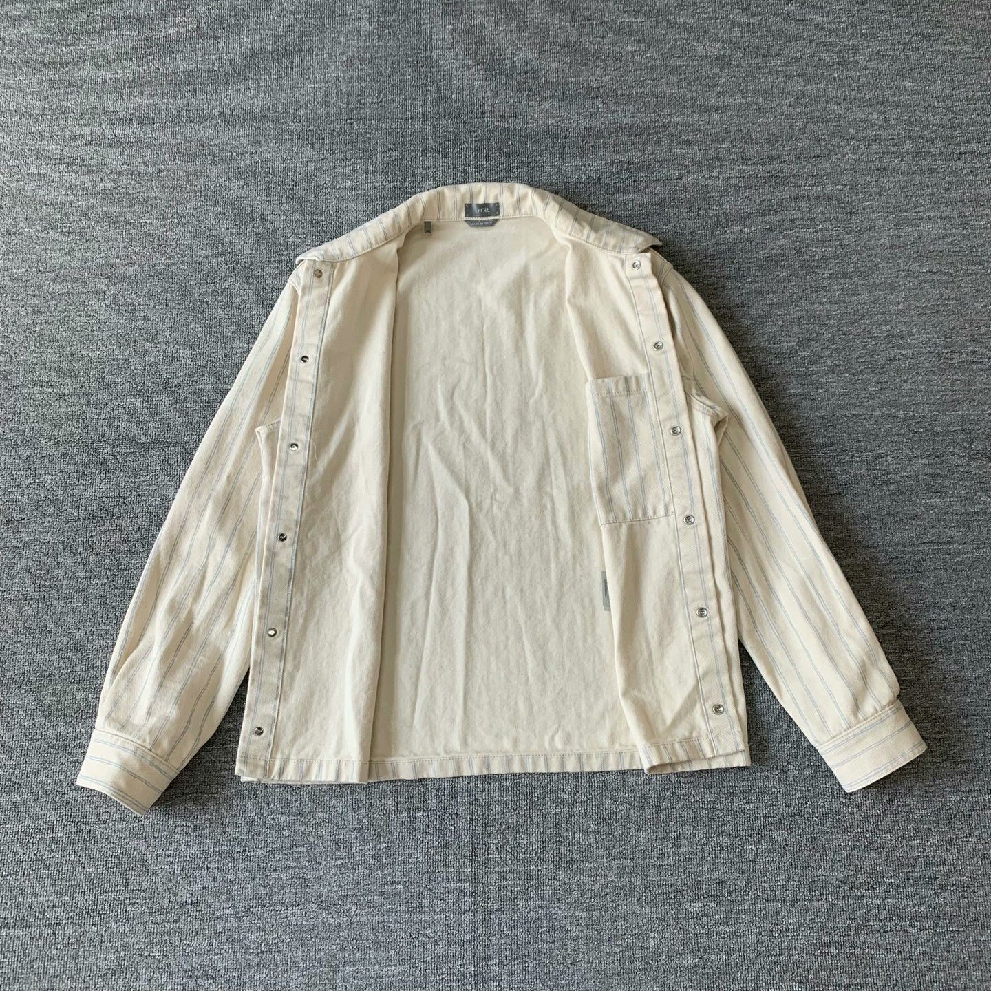 Dior Dior x Hylton Nel Striped Denim Jacket Size US L / EU 52-54 / 3 - 8 Thumbnail