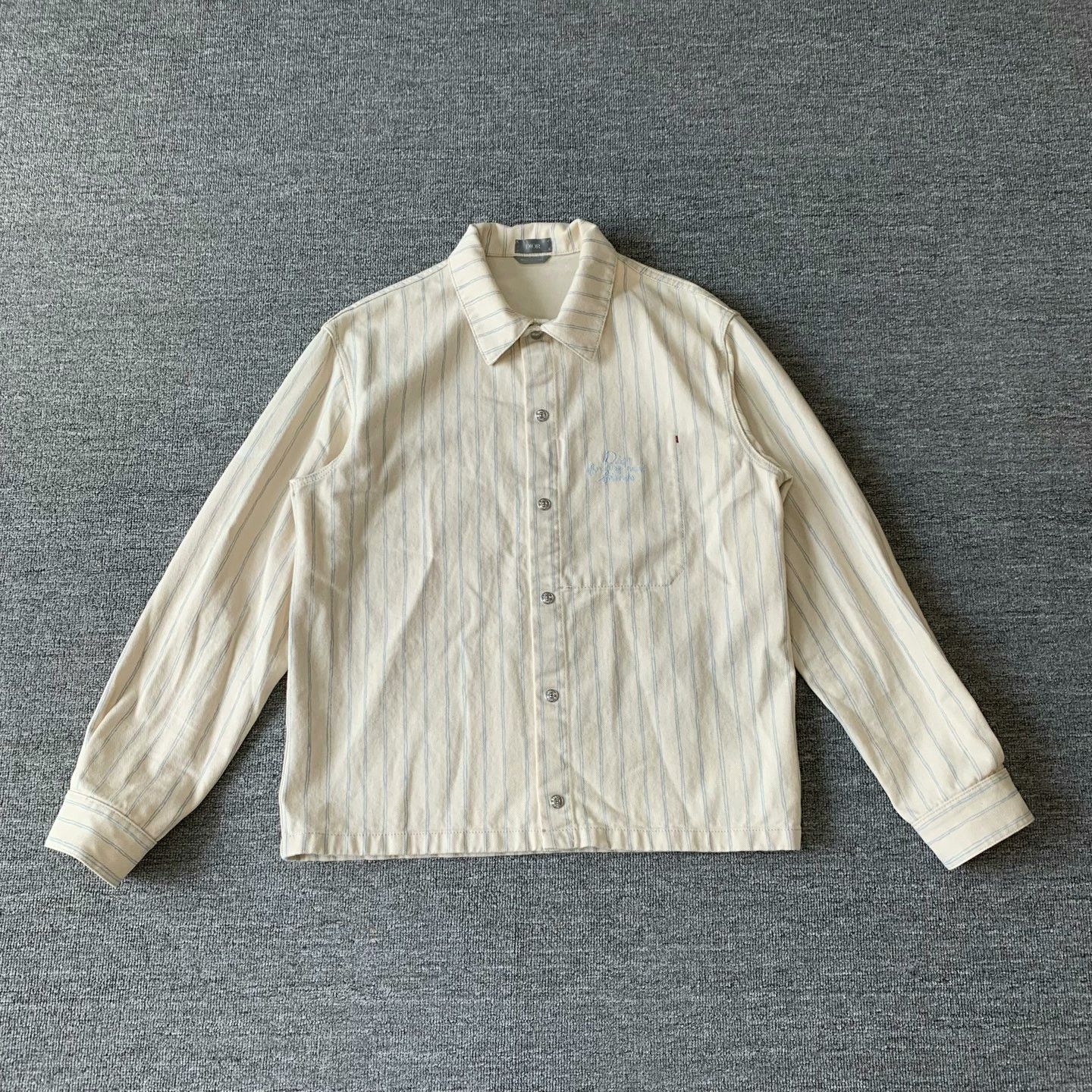Dior Dior x Hylton Nel Striped Denim Jacket Size US L / EU 52-54 / 3 - 2 Thumbnail