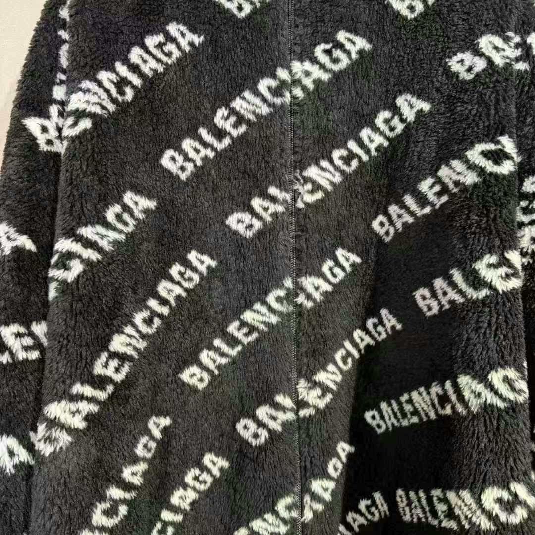Balenciaga black and white fluffy teddy coat Size S / US 4 / IT 40 - 3 Thumbnail