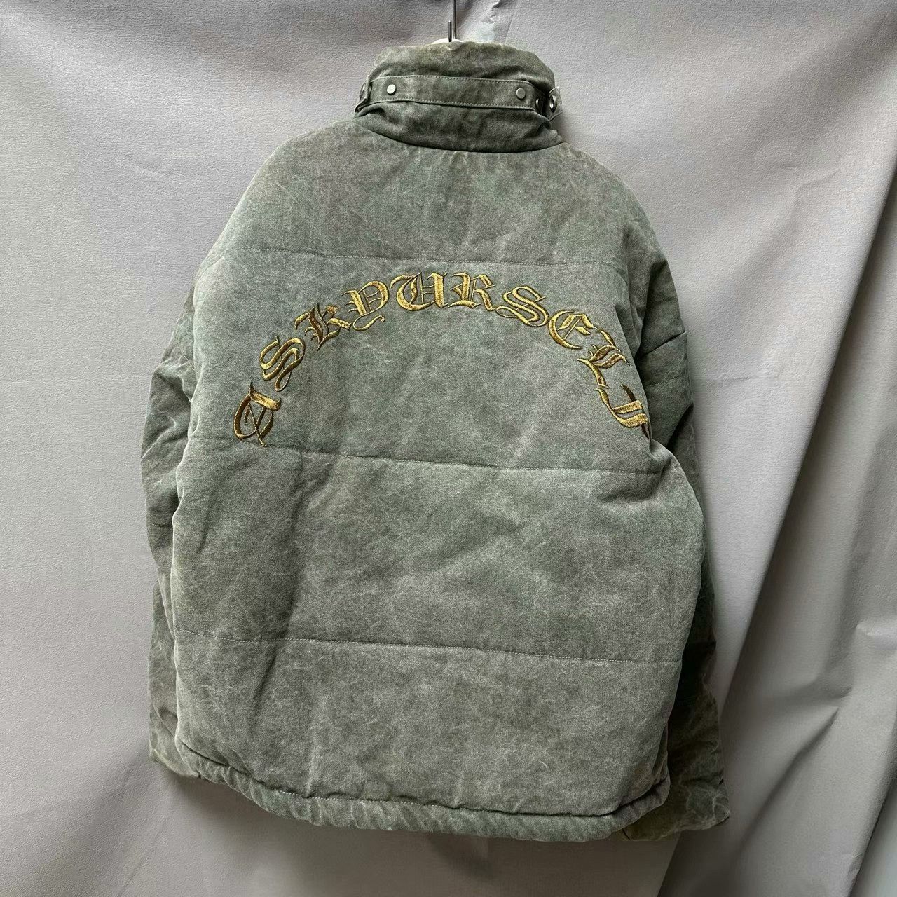 Moncler Genius askyurself puffer embroidered cotton jacket Size US S / EU 44-46 / 1 - 4 Thumbnail