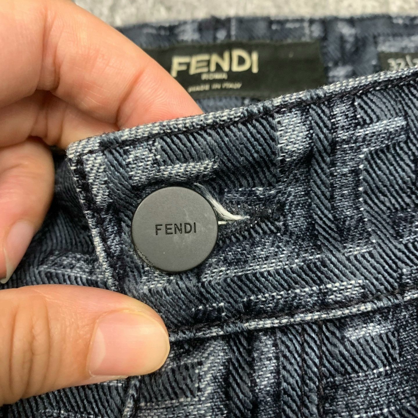 Fendi fendi blue double f print denim pants Size US 32 / EU 48 - 8 Thumbnail