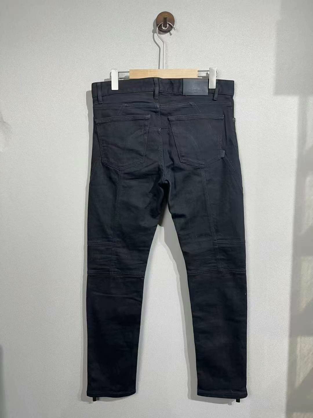 Balenciaga balenciaga black zipper denim pants size 31 Size US 31 - 2 Thumbnail