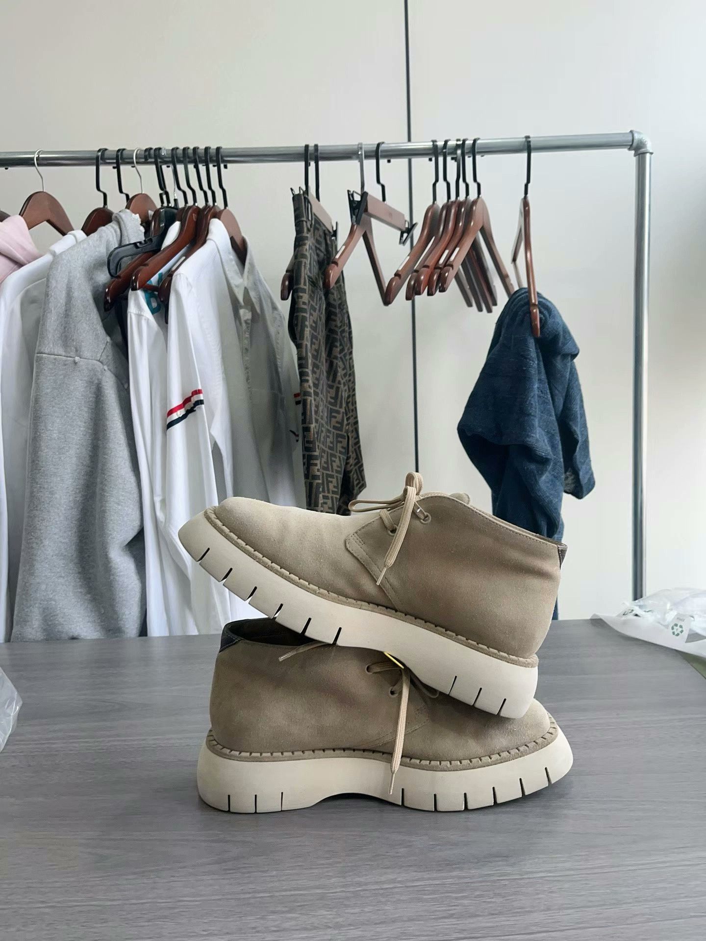 Louis Vuitton louis vuitton beige square ankle boots Size US 9.5 / EU 42-43 - 4 Thumbnail
