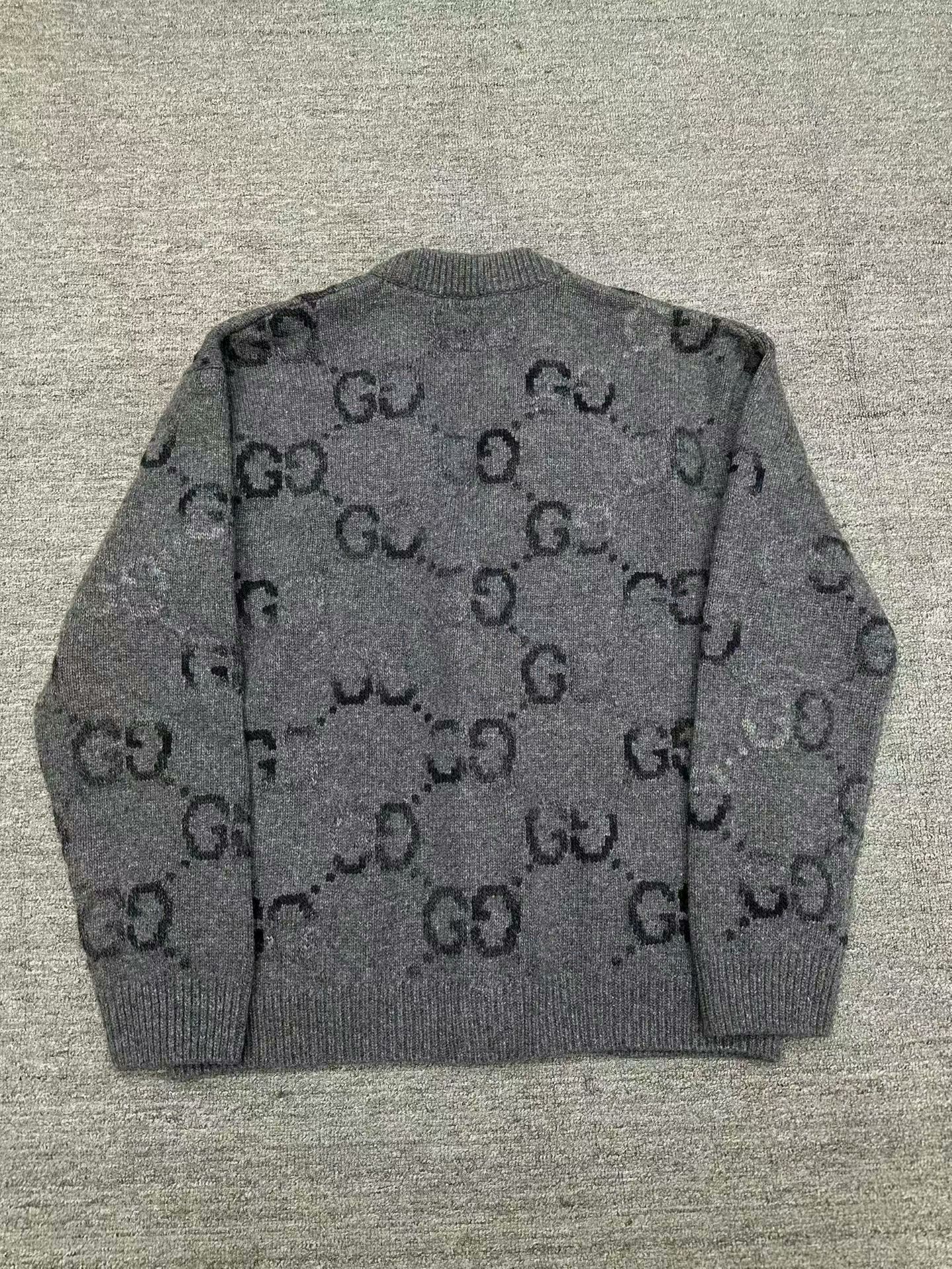 Gucci gucci gradient print wool cardigan in gray Size US XXL / EU 58 / 5 - 2 Thumbnail