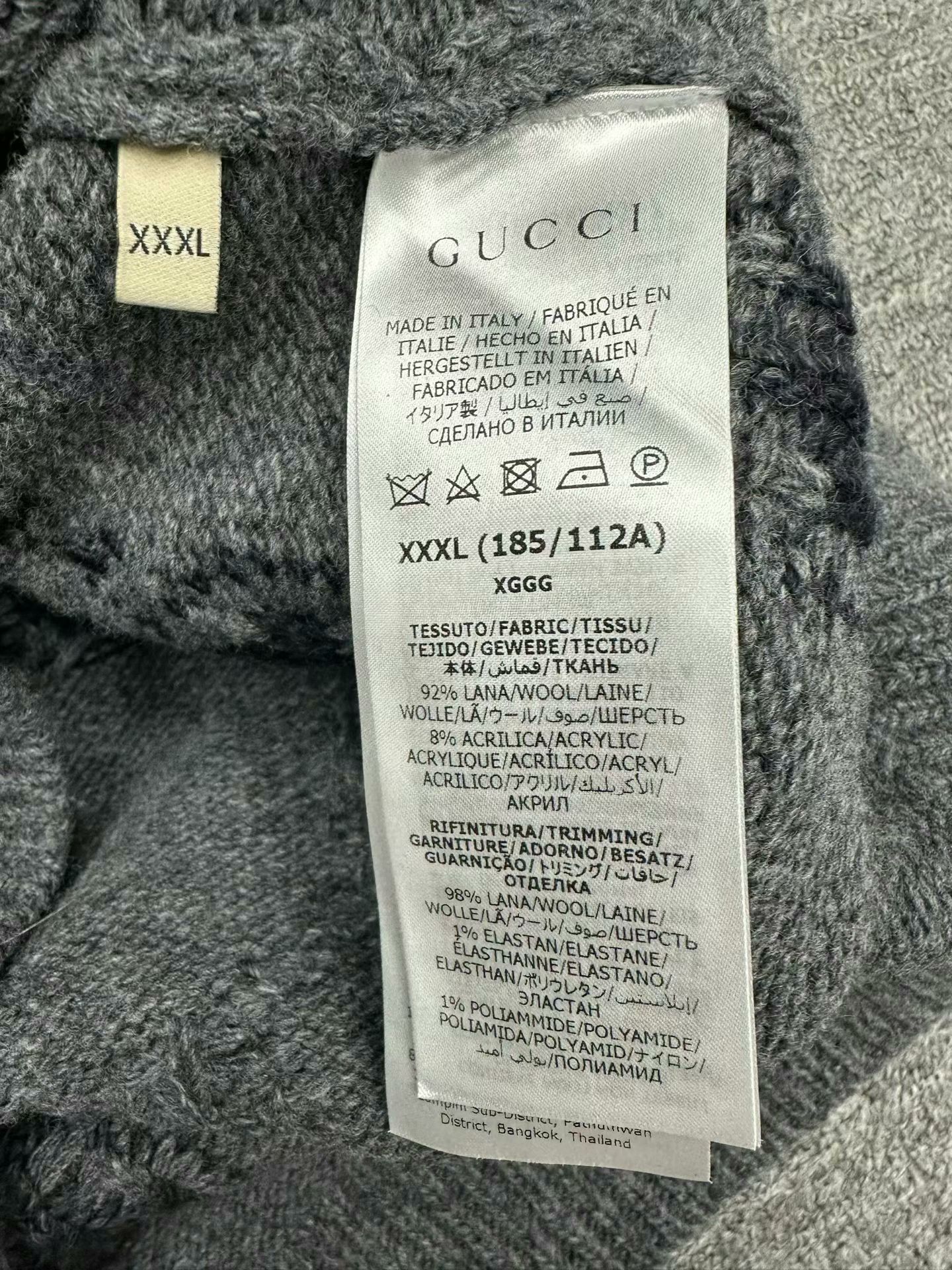 Gucci gucci gradient print wool cardigan in gray Size US XXL / EU 58 / 5 - 4 Thumbnail