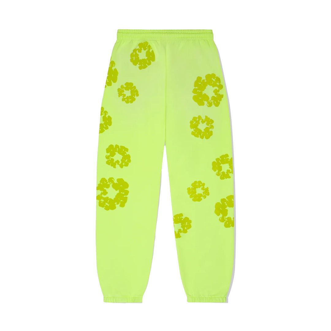 DENIM TEARS Monochrome Sweatpants Neon Green Size US 32 / EU 48 - 2 Thumbnail