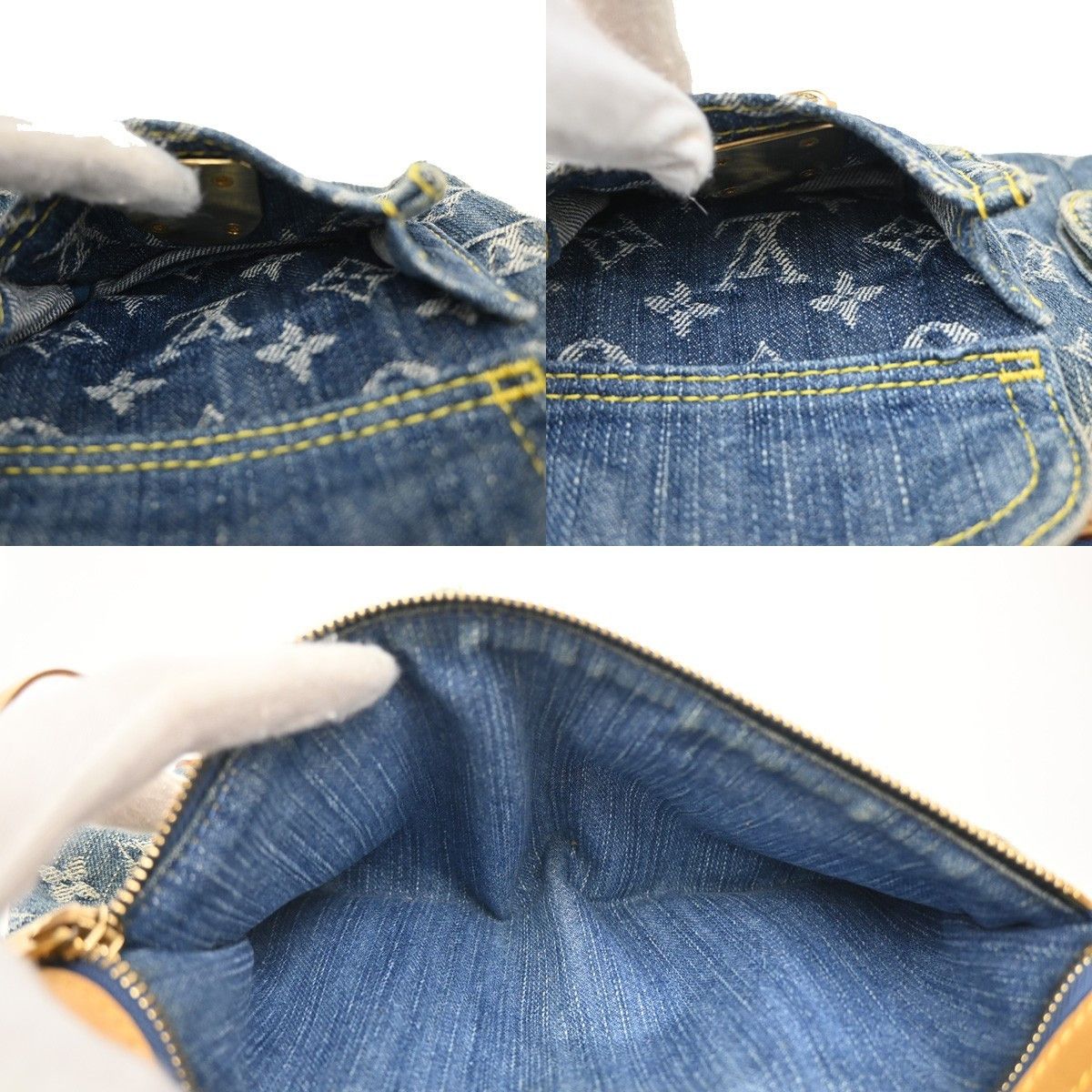 Louis Vuitton Louis Vuitton Baggy Handbag Denim Size ONE SIZE - 16 Thumbnail