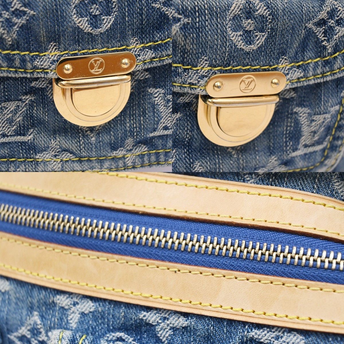 Louis Vuitton Louis Vuitton Baggy Handbag Denim Size ONE SIZE - 13 Thumbnail