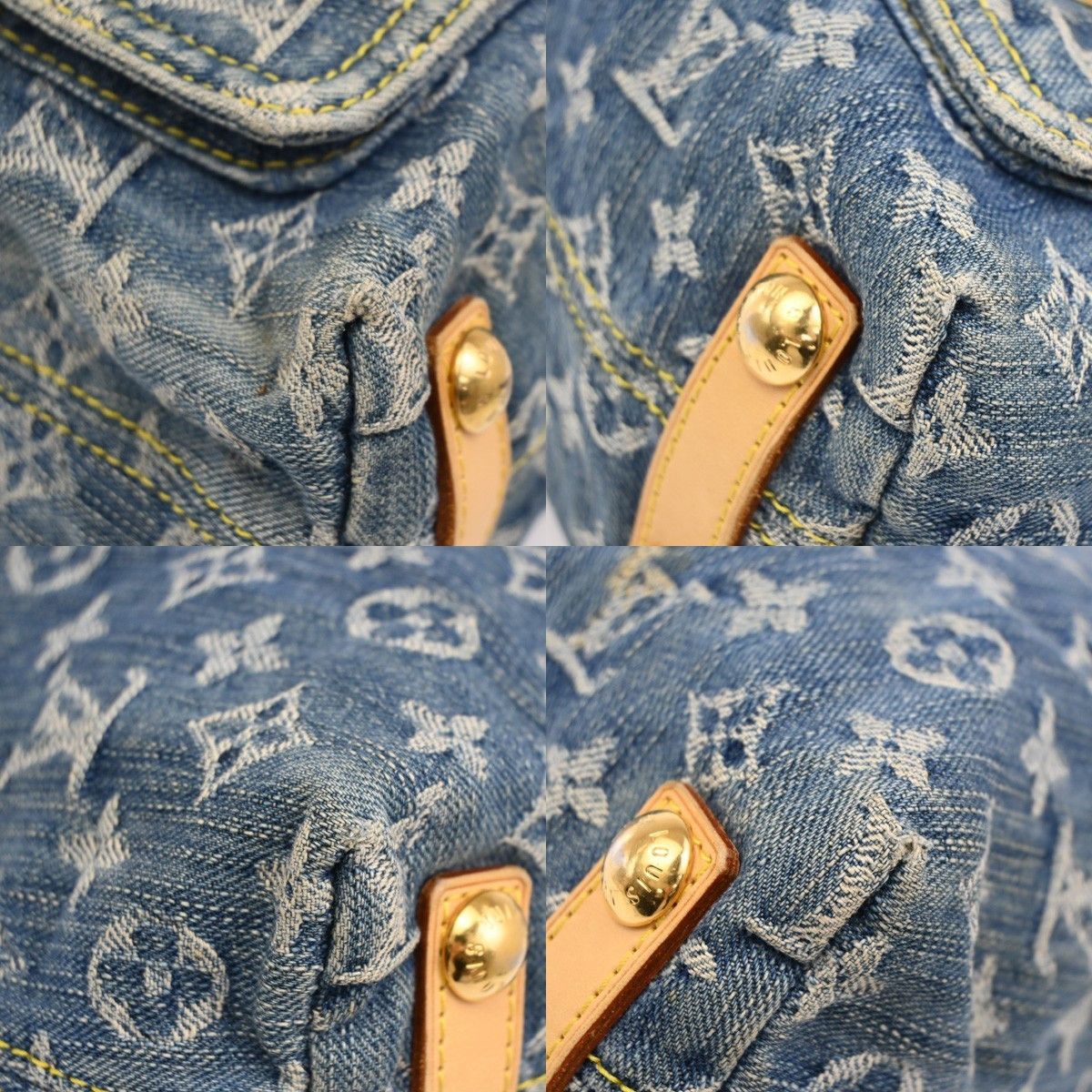 Louis Vuitton Louis Vuitton Baggy Handbag Denim Size ONE SIZE - 9 Thumbnail
