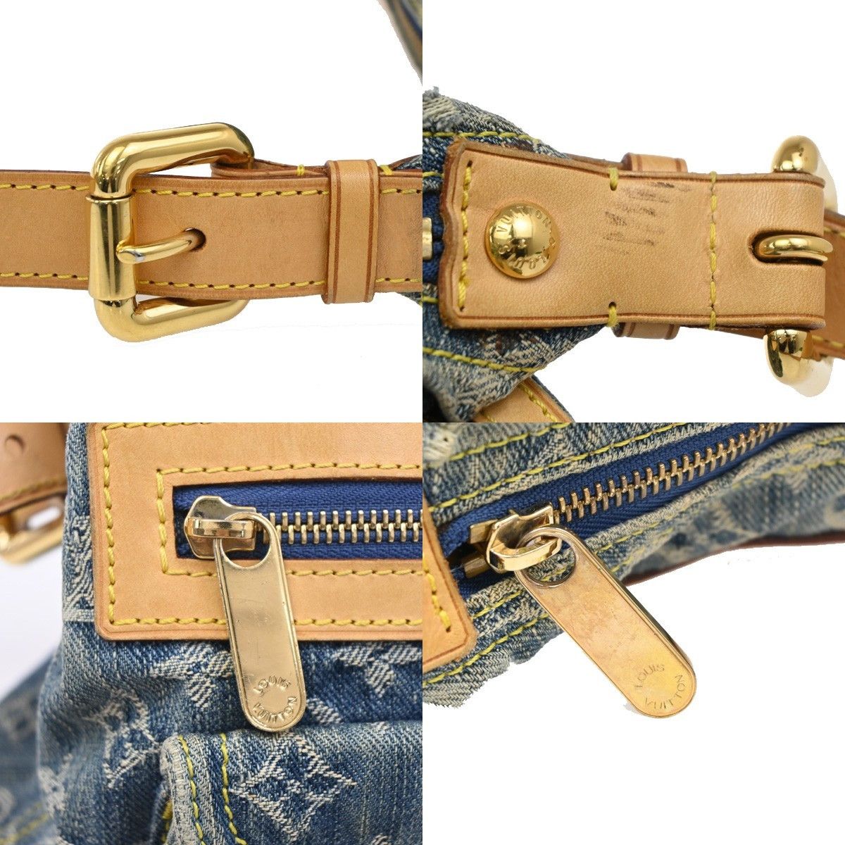 Louis Vuitton Louis Vuitton Baggy Handbag Denim Size ONE SIZE - 10 Thumbnail