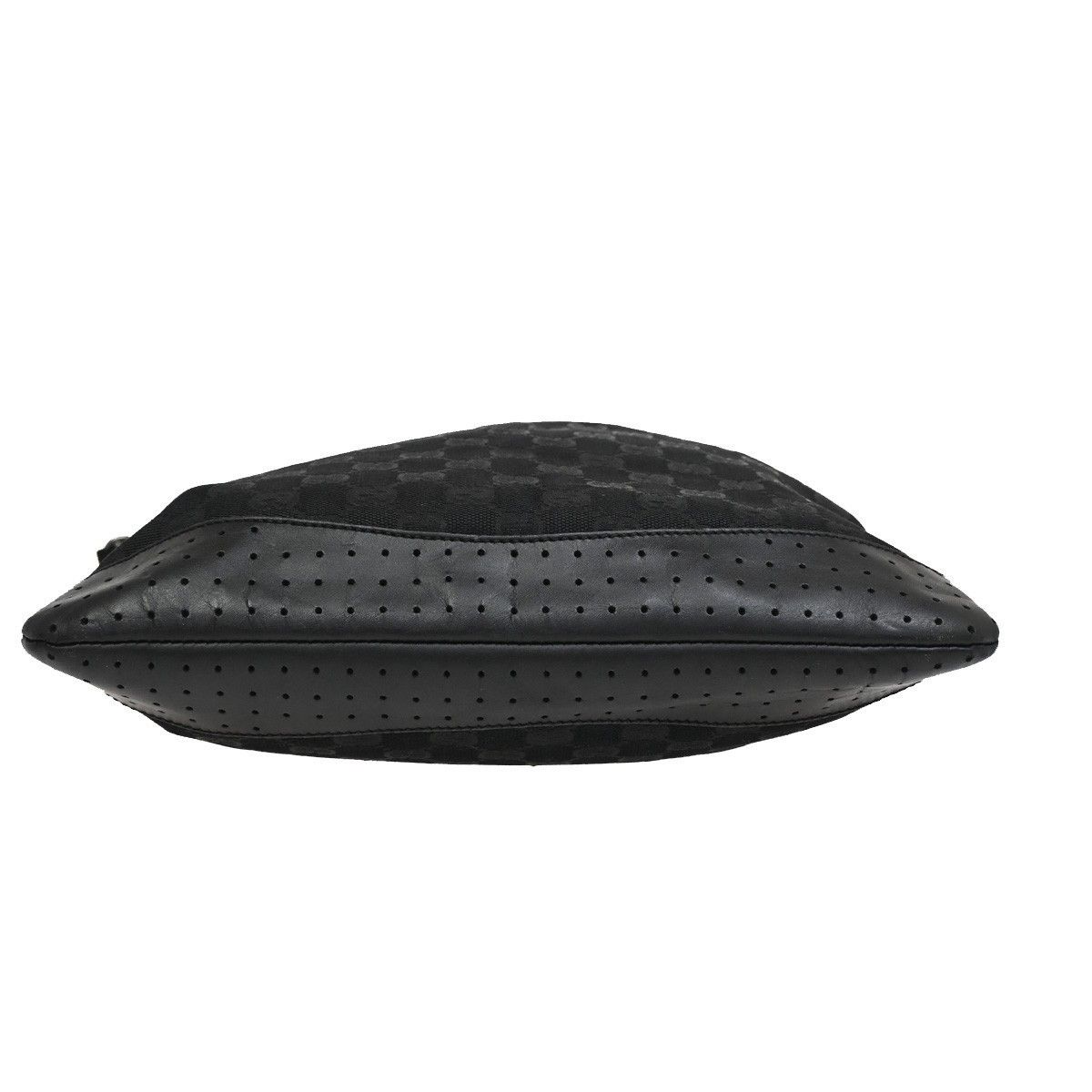 Gucci Gucci Zip Messenger GG Canvas with Perforated Leather Size ONE SIZE - 14 Thumbnail