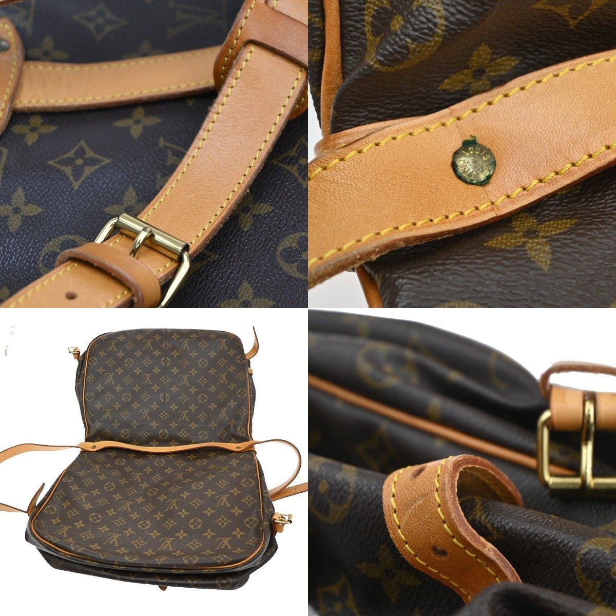 Louis Vuitton Louis Vuitton Saumur Handbag Monogram Canvas Size ONE SIZE - 11 Thumbnail