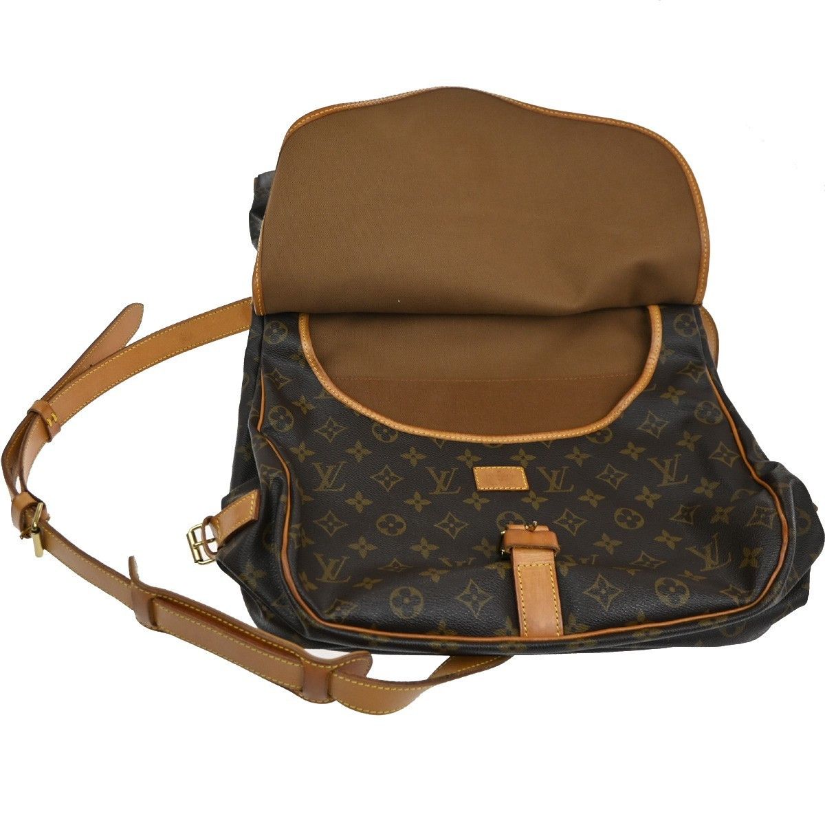 Louis Vuitton Louis Vuitton Saumur Handbag Monogram Canvas Size ONE SIZE - 14 Thumbnail