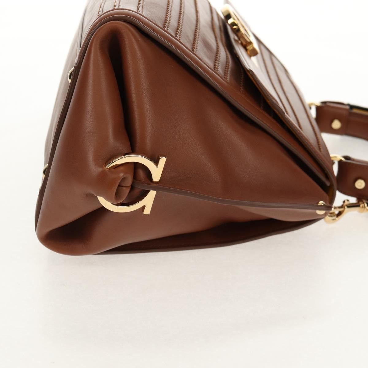 Salvatore Ferragamo Salvatore Ferragamo Sofia Satchel Smooth Leather Size ONE SIZE - 4 Thumbnail