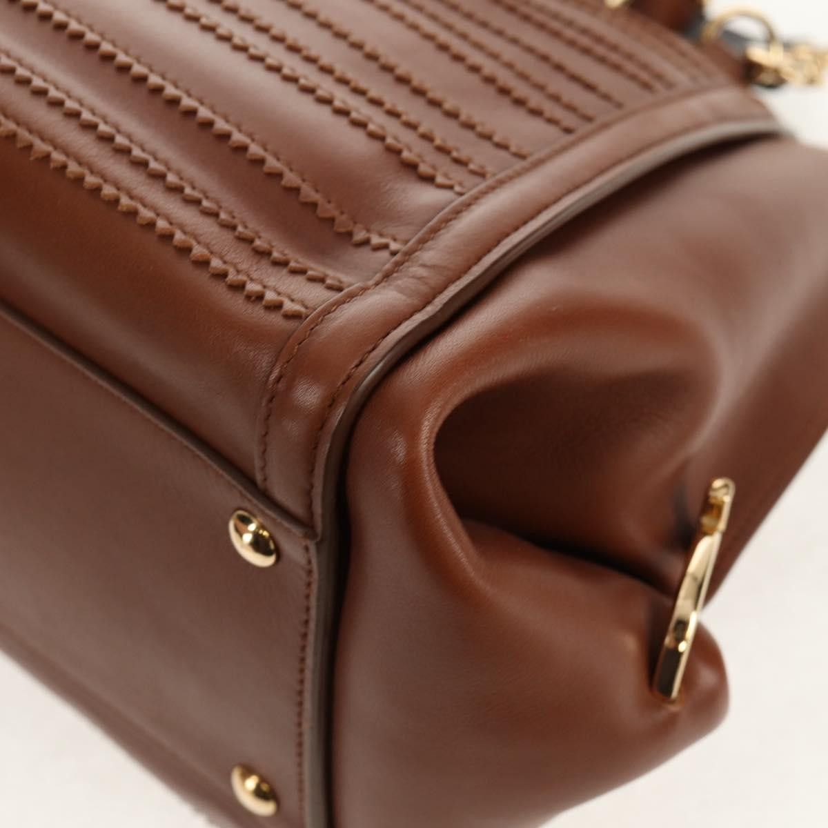 Salvatore Ferragamo Salvatore Ferragamo Sofia Satchel Smooth Leather Size ONE SIZE - 11 Thumbnail