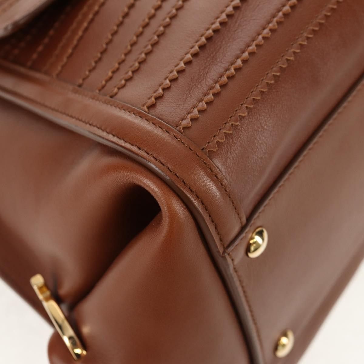 Salvatore Ferragamo Salvatore Ferragamo Sofia Satchel Smooth Leather Size ONE SIZE - 8 Thumbnail