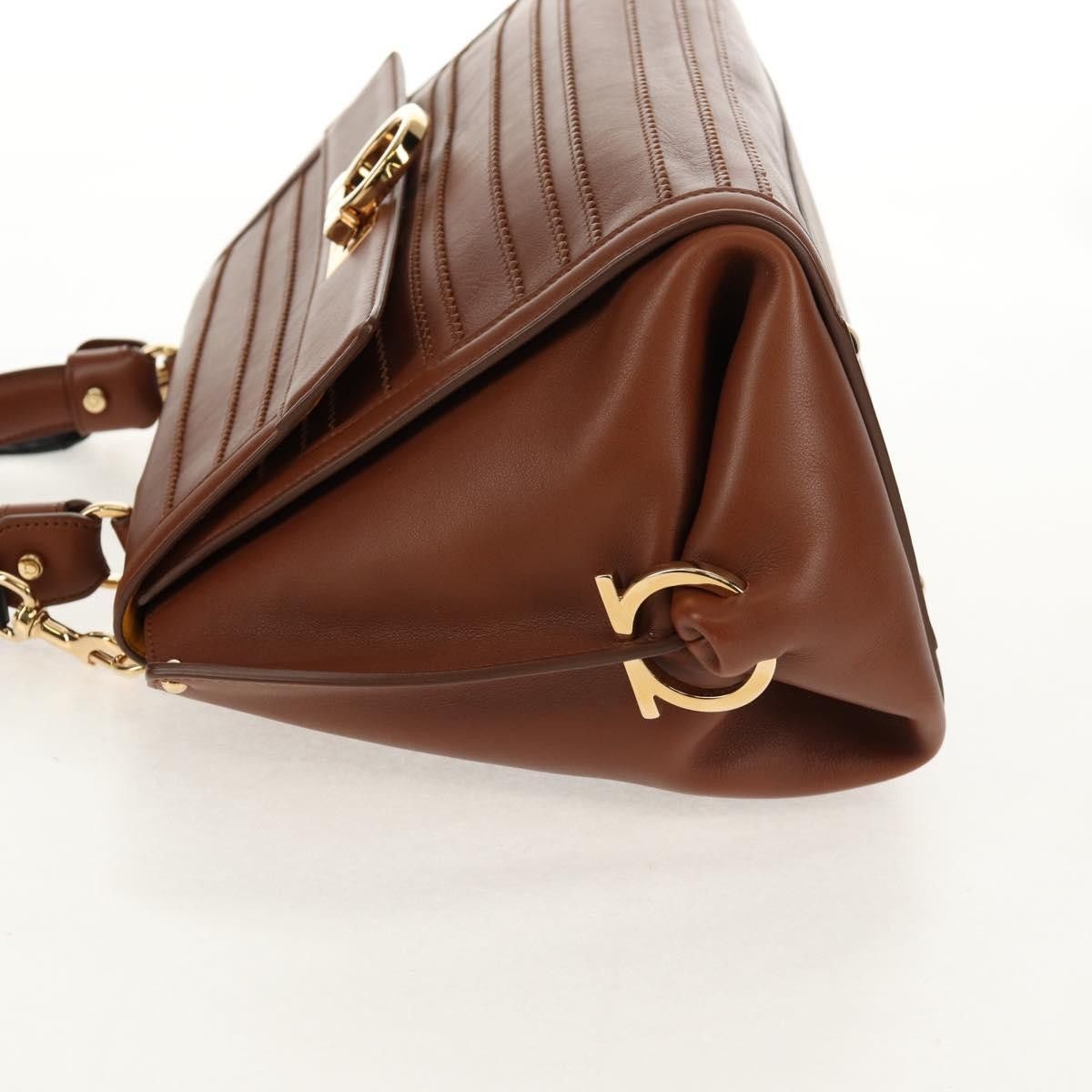 Salvatore Ferragamo Salvatore Ferragamo Sofia Satchel Smooth Leather Size ONE SIZE - 3 Thumbnail