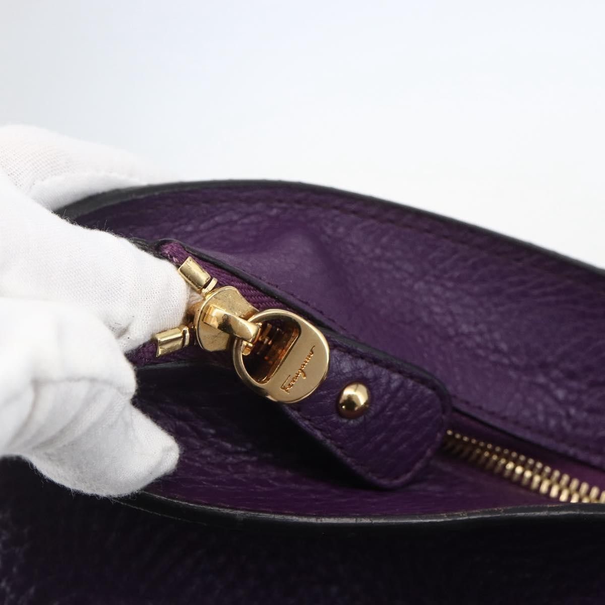 Salvatore Ferragamo Salvatore Ferragamo Gancini Tote Leather Size ONE SIZE - 14 Thumbnail