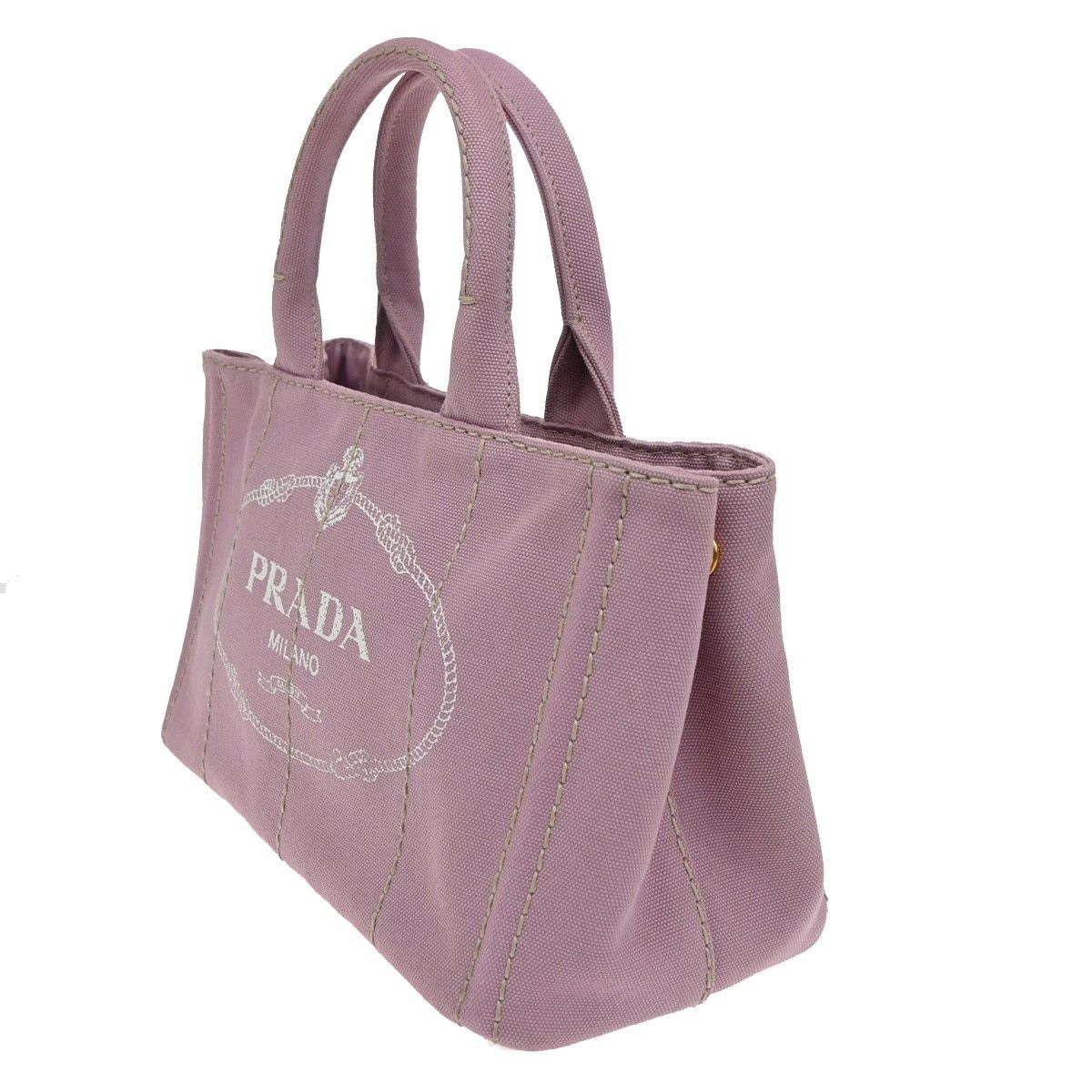Prada Prada Canapa Open Tote Canvas Size ONE SIZE - 3 Thumbnail