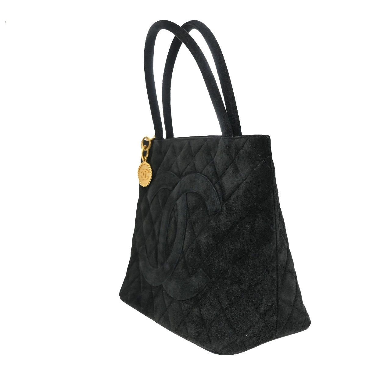 Chanel Chanel Medallion Tote Quilted Suede Size ONE SIZE - 3 Thumbnail