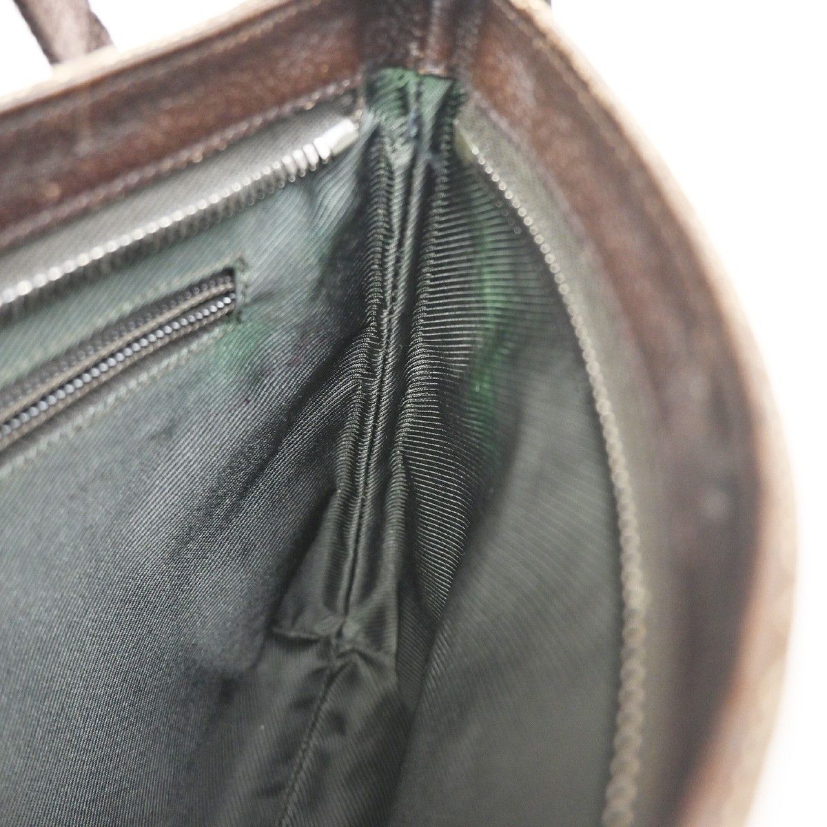 Gucci Gucci Zip Top Messenger GG Canvas with Leather Size ONE SIZE - 13 Thumbnail
