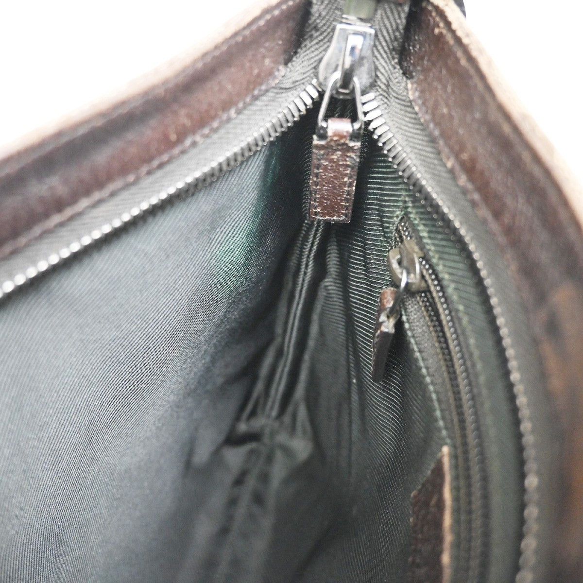 Gucci Gucci Zip Top Messenger GG Canvas with Leather Size ONE SIZE - 12 Thumbnail