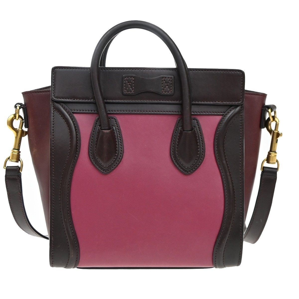 Celine Celine Tricolor Shoulder Luggage Bag Leather Size ONE SIZE - 2 Thumbnail
