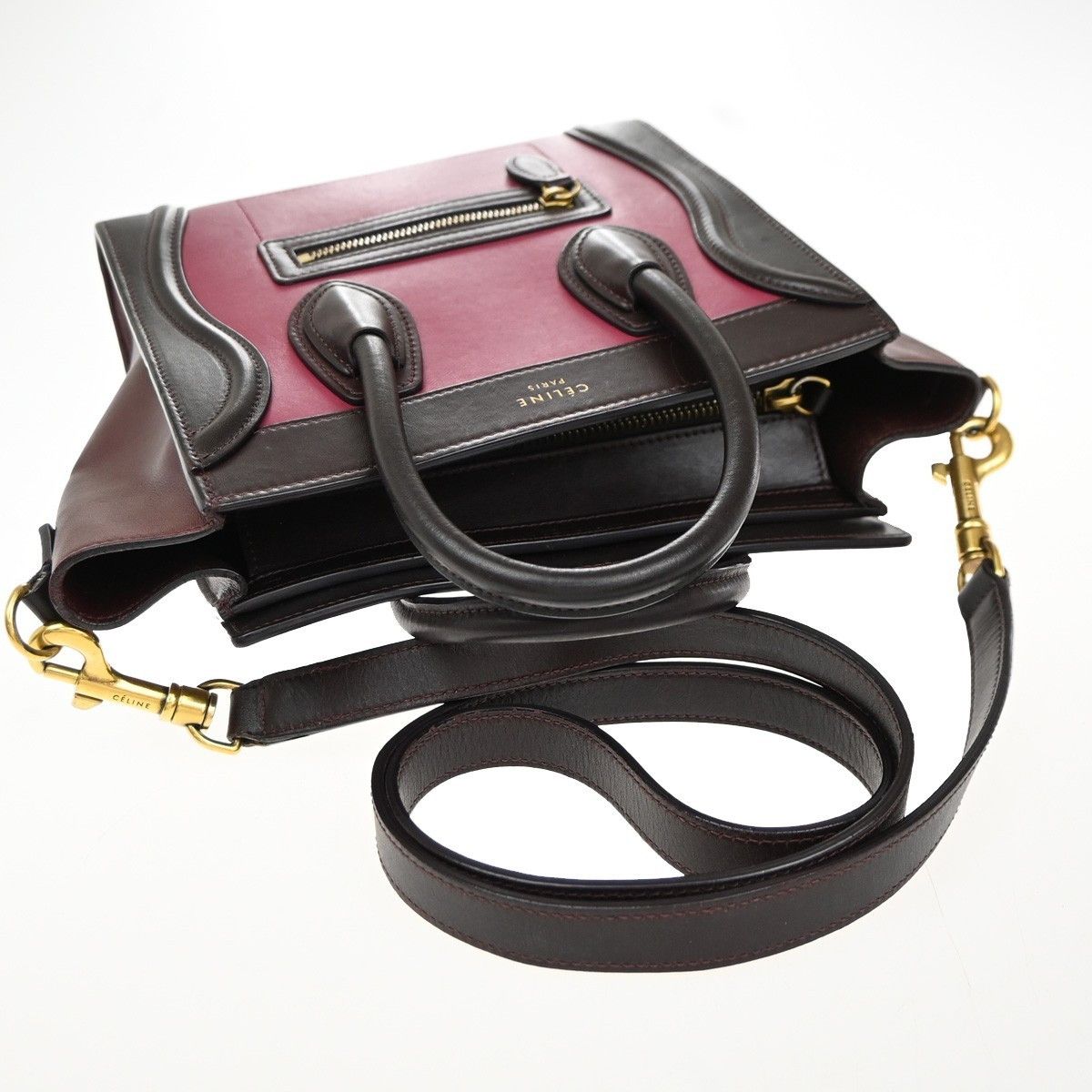 Celine Celine Tricolor Shoulder Luggage Bag Leather Size ONE SIZE - 8 Thumbnail
