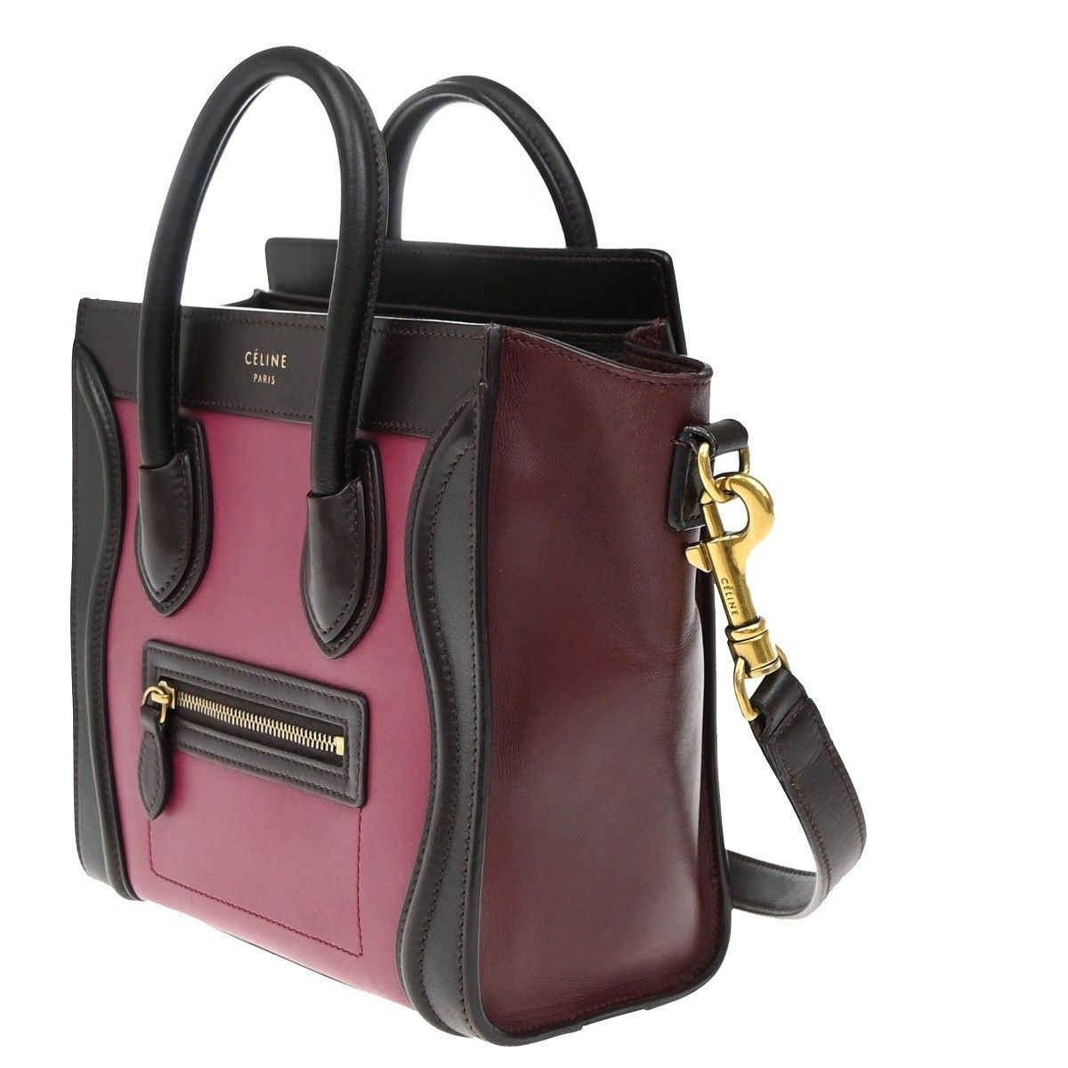 Celine Celine Tricolor Shoulder Luggage Bag Leather Size ONE SIZE - 3 Thumbnail