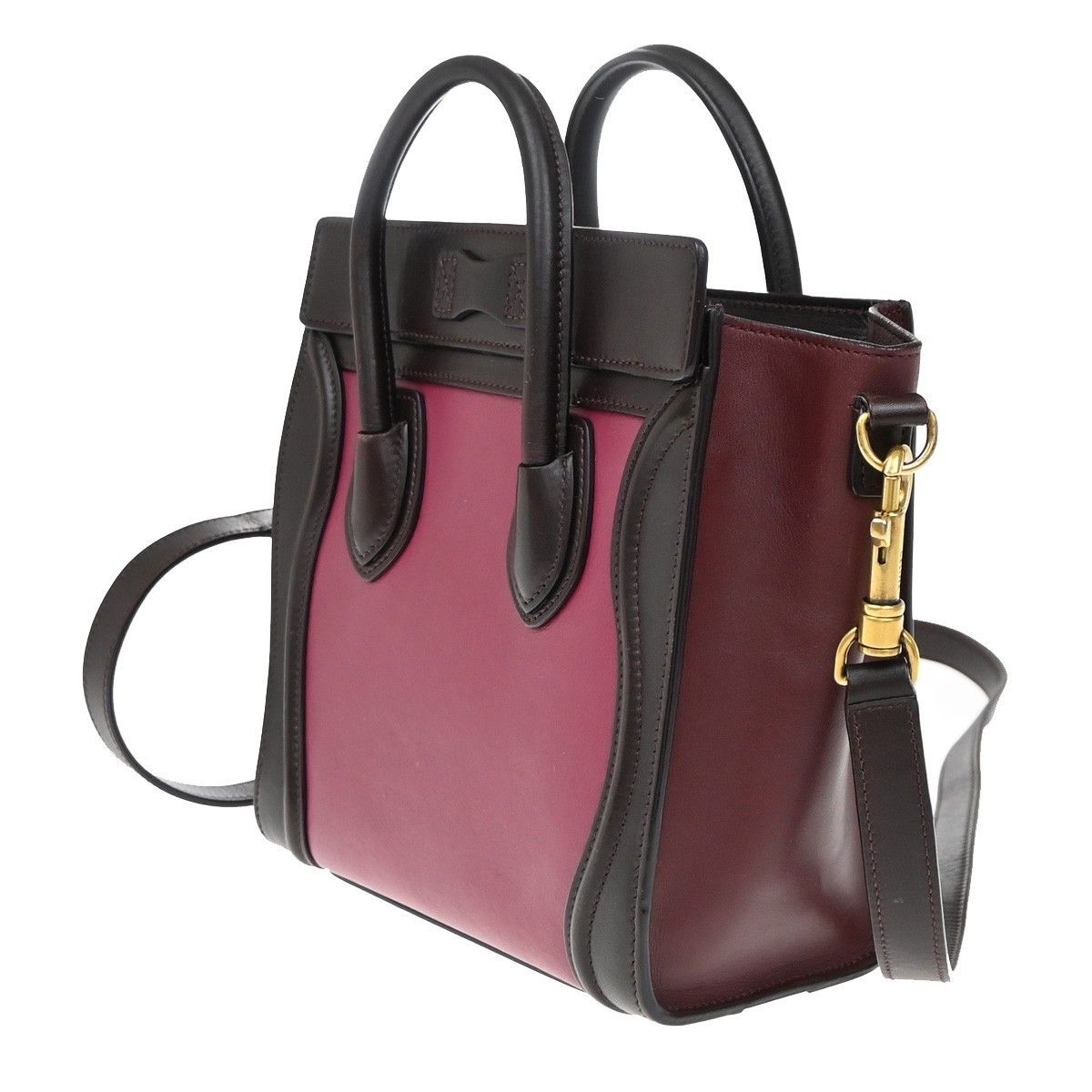 Celine Celine Tricolor Shoulder Luggage Bag Leather Size ONE SIZE - 4 Thumbnail