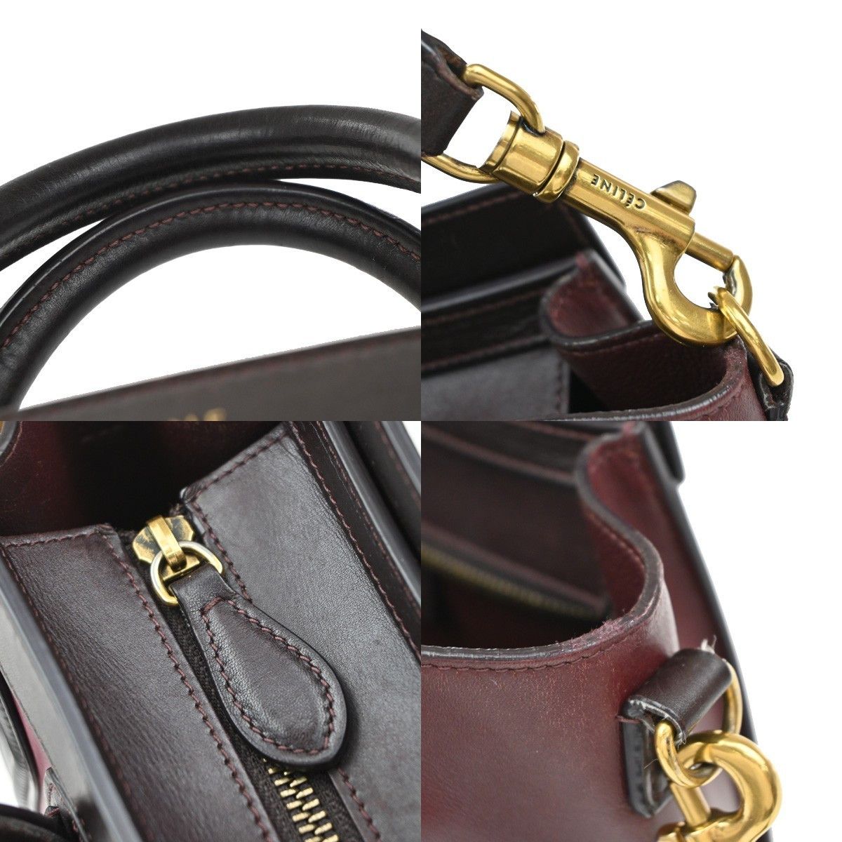 Celine Celine Tricolor Shoulder Luggage Bag Leather Size ONE SIZE - 10 Thumbnail