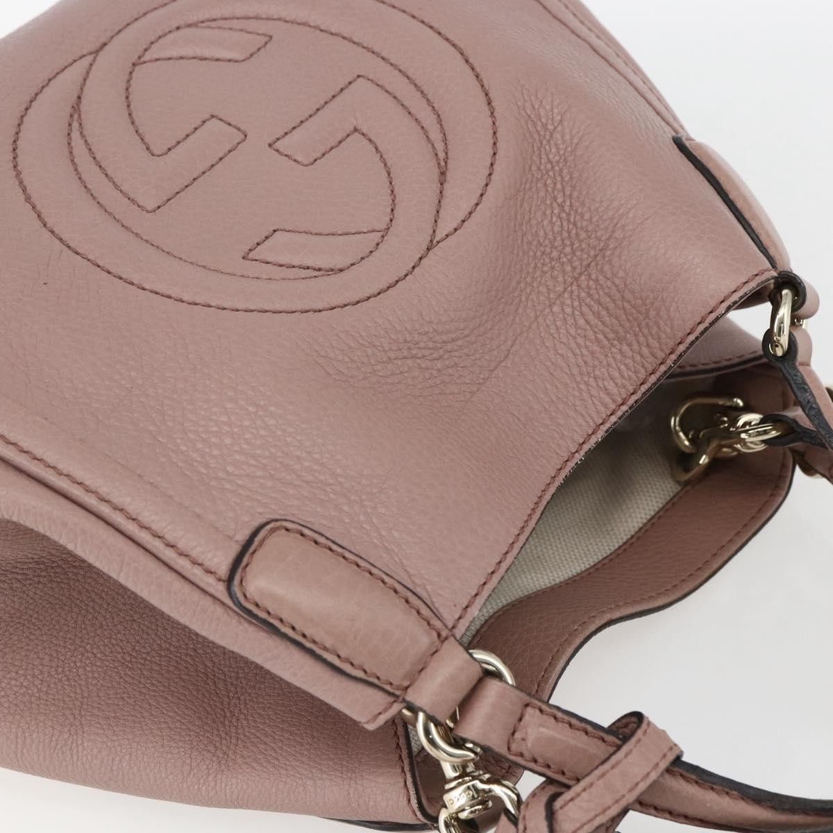 Gucci Gucci Soho Shoulder Bag Leather Size ONE SIZE - 17 Thumbnail