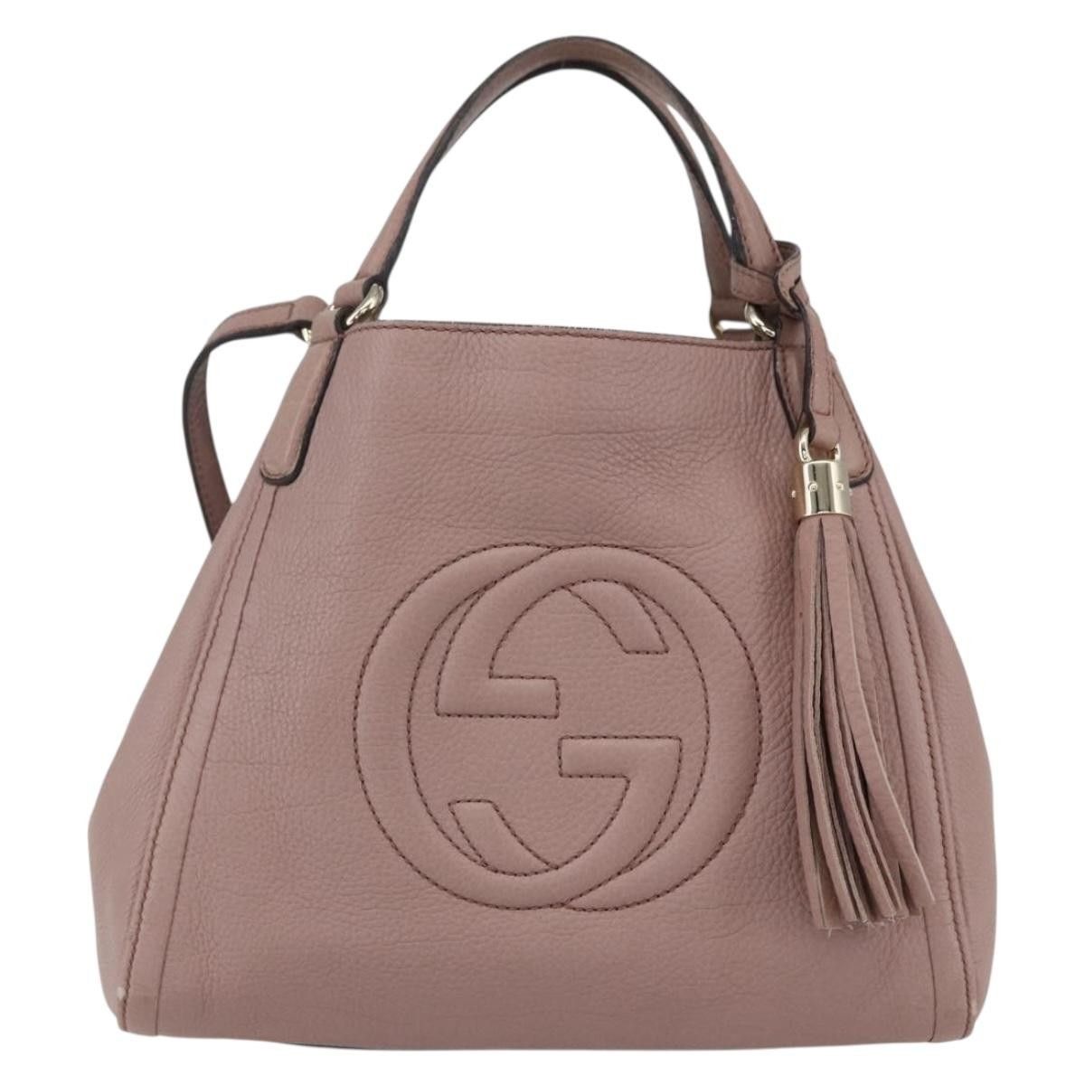 Gucci Gucci Soho Shoulder Bag Leather Size ONE SIZE - 19 Thumbnail
