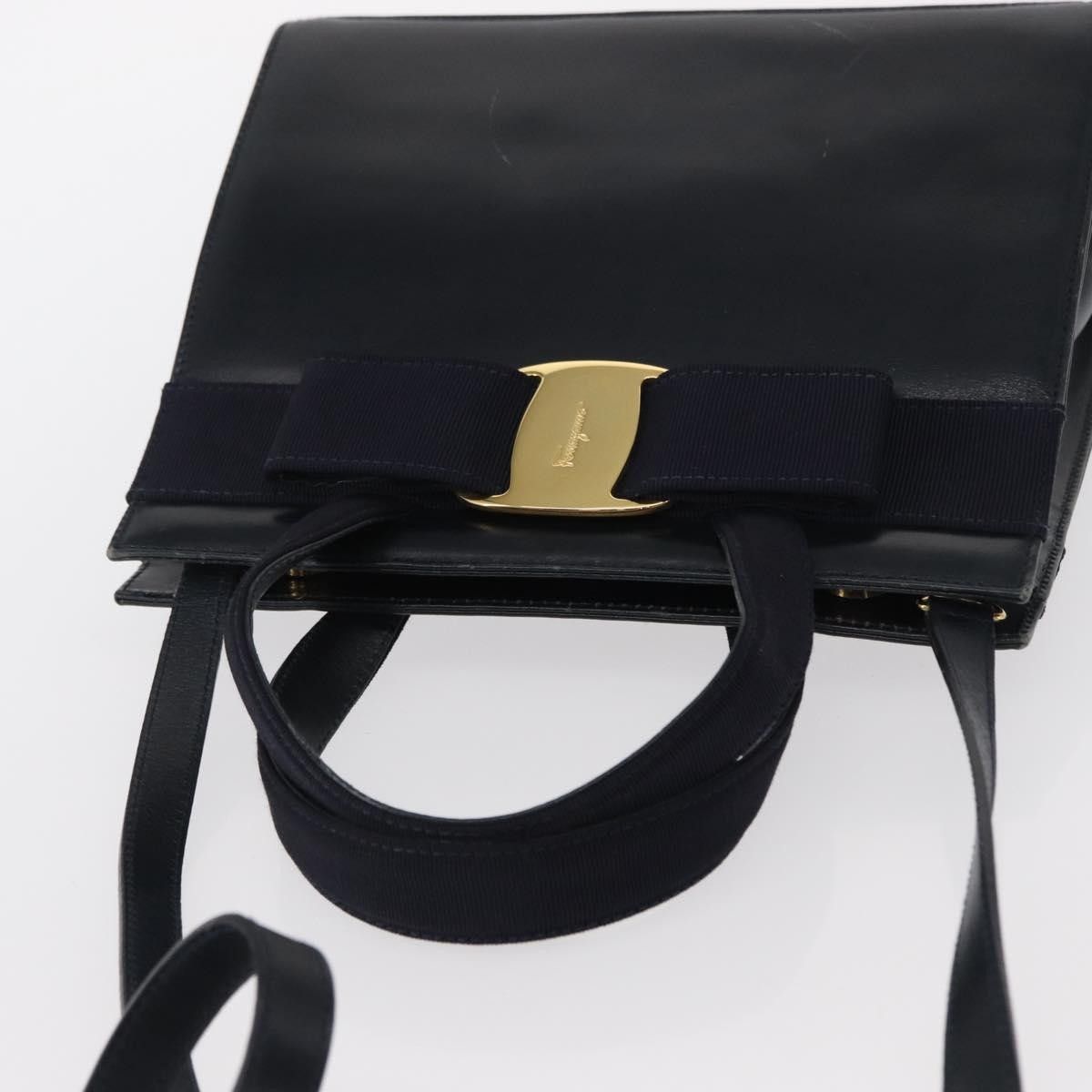 Salvatore Ferragamo Salvatore Ferragamo Convertible Vara Bow Tote Leather Size ONE SIZE - 7 Thumbnail