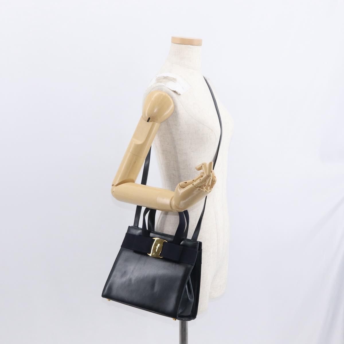 Salvatore Ferragamo Salvatore Ferragamo Convertible Vara Bow Tote Leather Size ONE SIZE - 13 Thumbnail