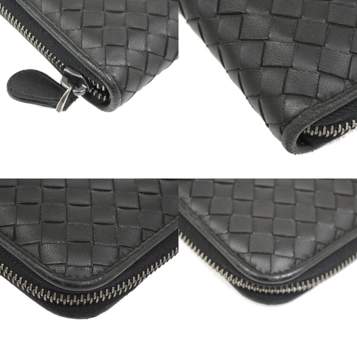 Bottega Veneta Bottega Veneta Intrecciato Long Zip Wallet Leather Size ONE SIZE - 8 Thumbnail